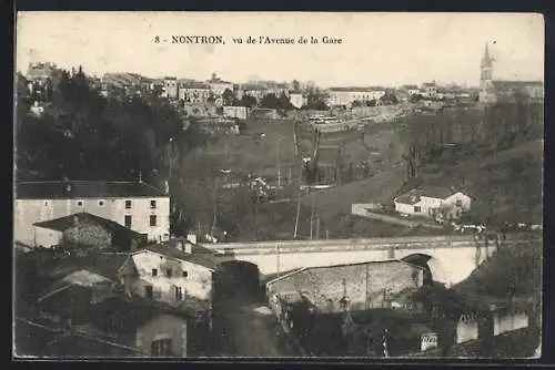 AK Nontron, vue de l`Avenue de la Gare