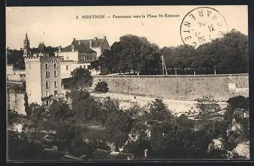 AK Nontron, Panorama vers la Place St-Étienne