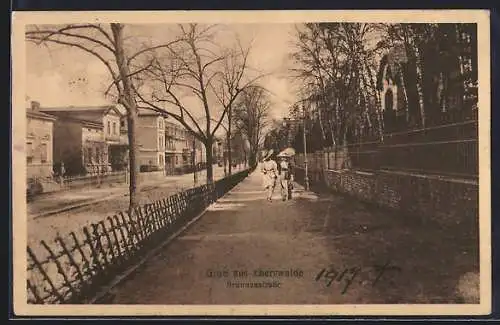 AK Eberswalde, Partie in der Brunnenstrasse