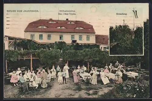 AK Jauernick / Görlitz, Gasthaus Wilhelmshöhe v. Max Triebe, Kreuzberg
