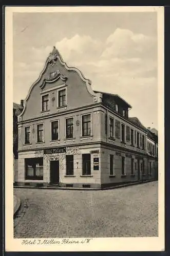 AK Rheine i. W., Hotel I. Möllers Aussenansicht