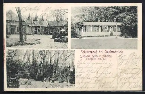 AK Quakenbrück, Gasthaus Schützenhof, Bes. Wilhelm Harting