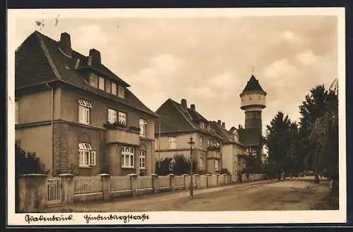 AK Quakenbrück, Partie in der Hindenburgstrasse