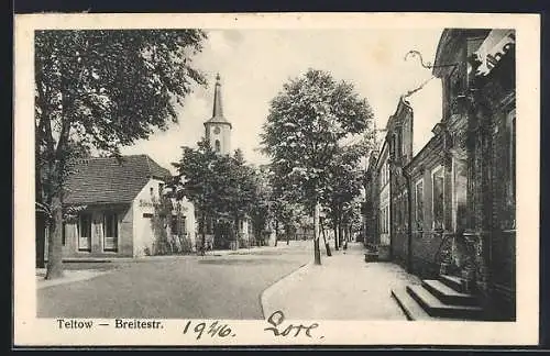 AK Teltow, Blick in die Breitestrasse