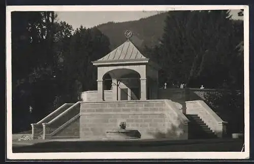 AK Tegernsee, Neues Kriegerdenkml, Entwurf v. Architekt Prof. Bergtholdt u. Bildhauer Mattes 11.9.1927