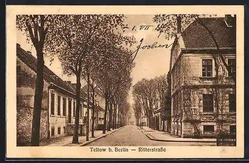 AK Teltow b. Berlin, Partie in der Ritterstrasse