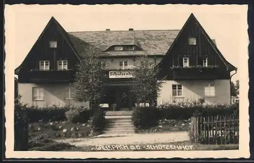 AK Gallspach /O. Ö., Gasthaus Schützenhof im Sonnenschein