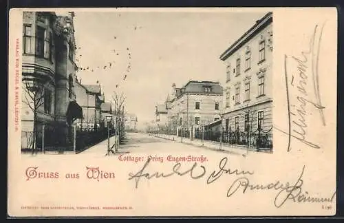 AK Wien, Cottage, Prinz Eugen-Strasse