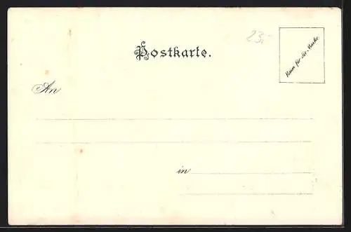 Lithographie Graz, Hotel zum Elefanten, Bes. F. Jautz u. W. Nowak, Strassenbahn, Pferdekutsche