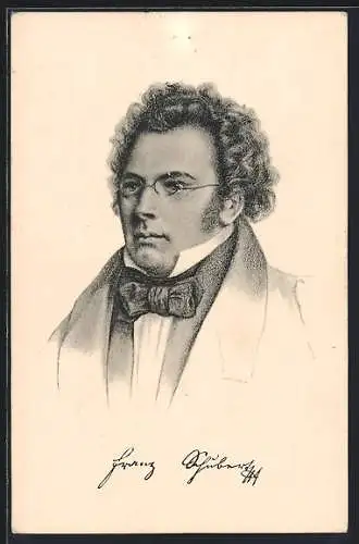 AK Portrait Franz Schubert