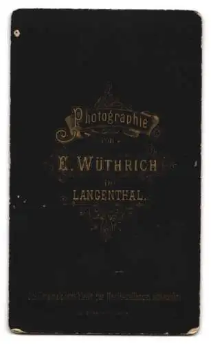 Fotografie E. Wüthrich, Langenthal, Porträt einer Frau