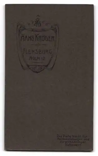 Fotografie Hans Kröger, Flensburg, Holm 12, Porträt einer eleganten Dame