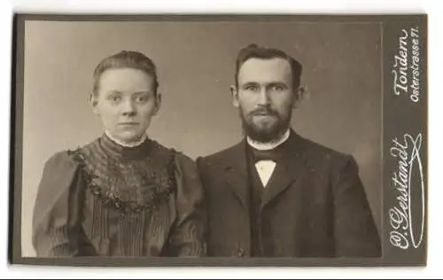 Fotografie Oswald Gerstandt, Tondern, Osterstrasse 71, Porträt eines Paares