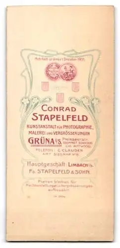 Fotografie Conrad Stapelfeld, Limbach i/S., Eleganter Herr im Anzug