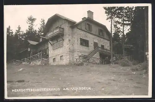 AK Herrgottschnitzerhaus am Wandeck, Berghütte