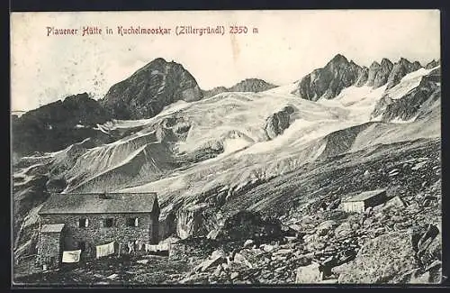 AK Plauener Hütte, Ansicht m. Kuchelmooskar