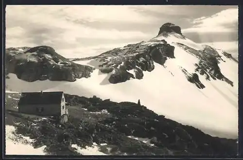 AK Wildstrubel-Hütte, Berghütte und Rochrbachstein