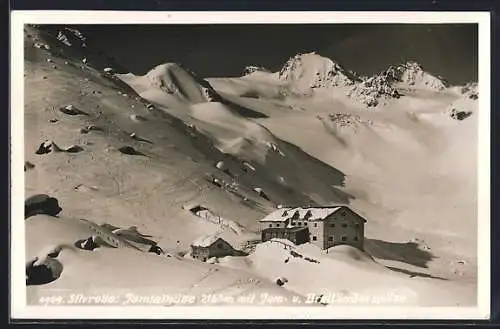 AK Jamtalhütte, Berghütte auf dem Silvretta mit Jam- und Dreiländerspitze