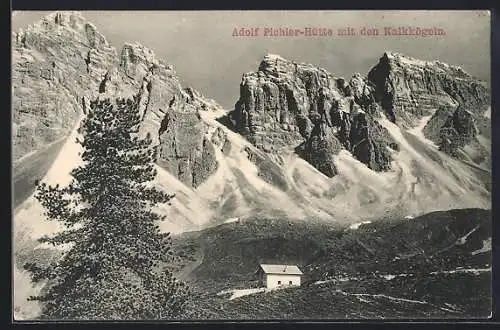 AK Adolf Pichler-Hütte mit den Kalkkögeln