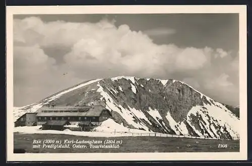 AK Karl-Ludwighaus, Berghütte an der Rax mit Predigtstuhl