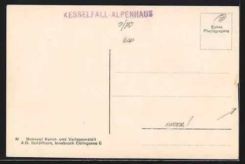 AK Krefelderhütte, Berghütte des A. V. S. Krefeld im Kaprunertal