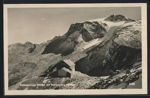 AK Spanagelhaus, Berghütte mit Rifflerspitze