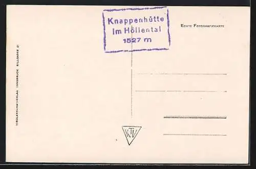 AK Spanagelhaus, Berghütte mit Rifflerspitze