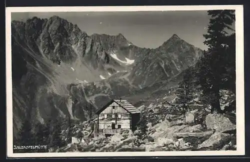 AK Salzkofelhütte, Berghütte mit Panorama