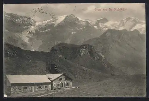 AK Orglerhütte, Ansicht in den Bergen