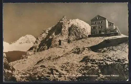 AK Bonn-Matreier Hütte /Saulspitze, Ansicht mit Eichham