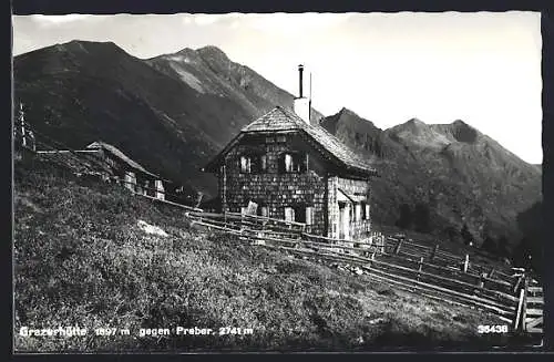 AK Grazerhütte, Ansicht gegen Preber