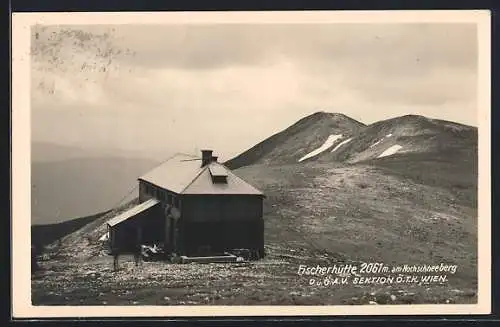 AK Fischerhütte am Hochschneeberg, O. u. ÖAV Sektion ÖTK Wien, Berghütte