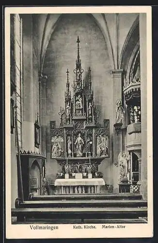 AK Vollmaringen, Kath. Kirche, Marien-Altar