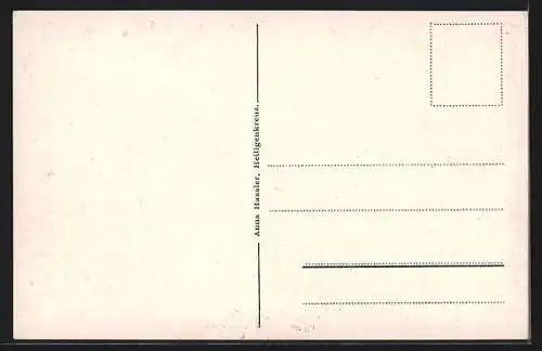 AK Heiligenkreuz, Ortsansicht mit dem Stift