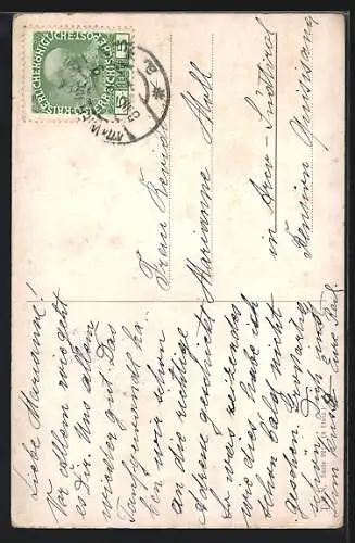 Künstler-AK sign. Enrique Serra: Büste an See