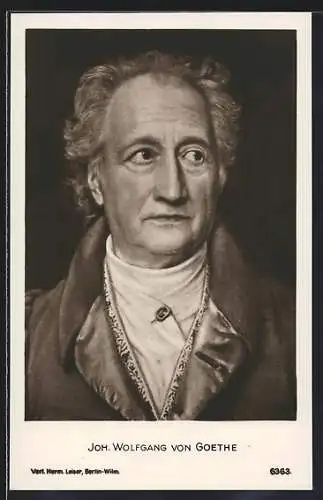 AK Portrait Johann Wolfgang von Goethe