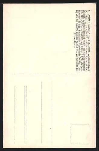 Künstler-AK Fidus: Vom Himmel, 1893, Nackte Mutter und Kind am Seerosenteich