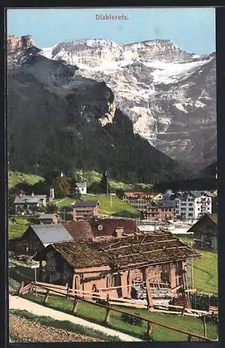 AK Diablerets, Ortsansicht aus der Vogelschau