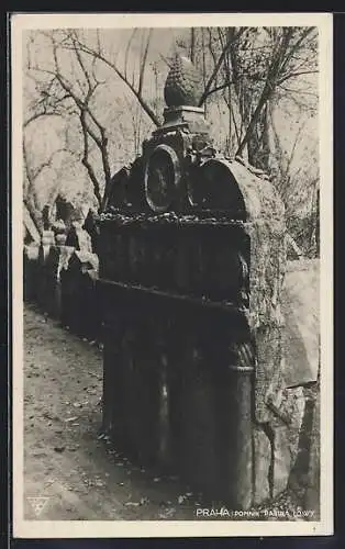 AK Praha, Pomnik Rabina Löwy, Maharal Grab Prag jüdischer Friedhof