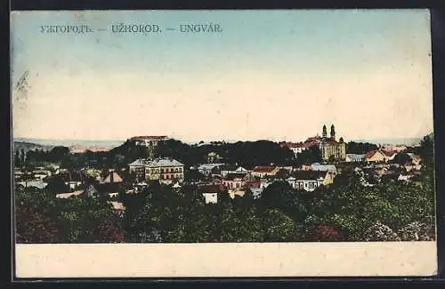 AK Uzhorod, Teilansicht aus der Vogelschau