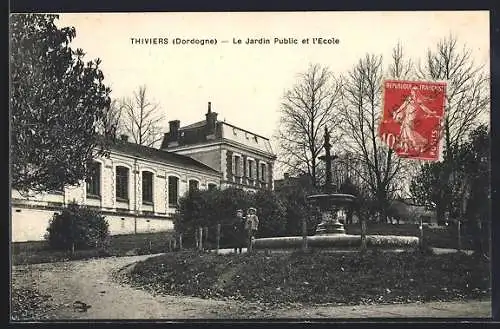 AK Thiviers, Le Jardin Public et l`École