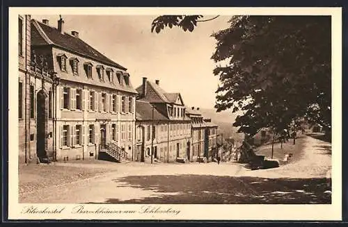 AK Blieskastel, Barockhäuser am Schlossberg