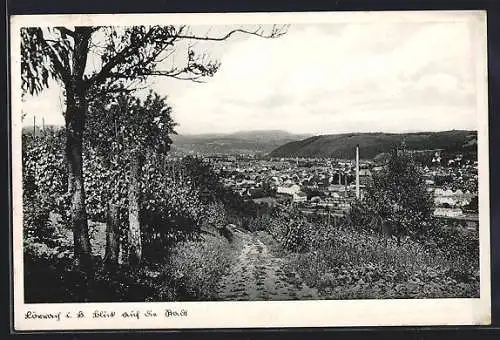 AK Lörrach i. B., Blick auf die Stadt