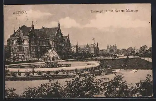 AK Hamburg-Altona, Kaiserplatz mit Neuem Museum