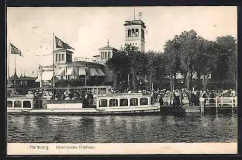 AK Hamburg-Uhlenhorst, Blick zum Uhlenhorster Fährhaus