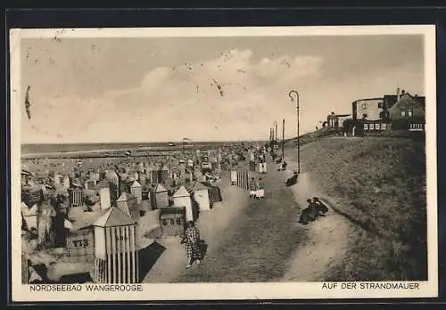 AK Wangerooge, Auf der Strandmauer