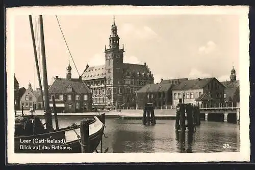 AK Leer /Ostfriesland, Blick auf das Rathaus