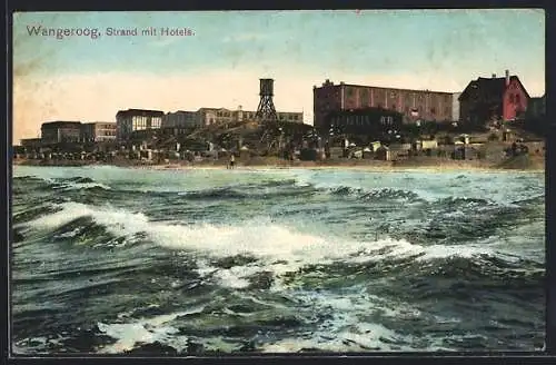 AK Wangeroog, Strand mit Hotels