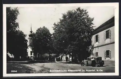 AK Altenmarkt im Yspertal, Ortspartie mit Blick zur Kirche