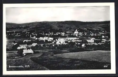 AK Breitenwaida /N.-Ö., Totalansicht von einen Berg aus